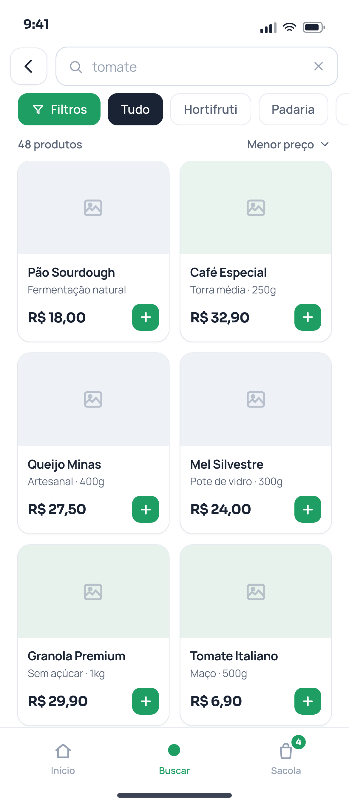 Busca e Filtros